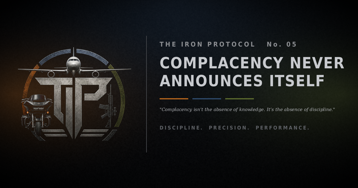 Protocol #05: Complacency Never Announces Itself